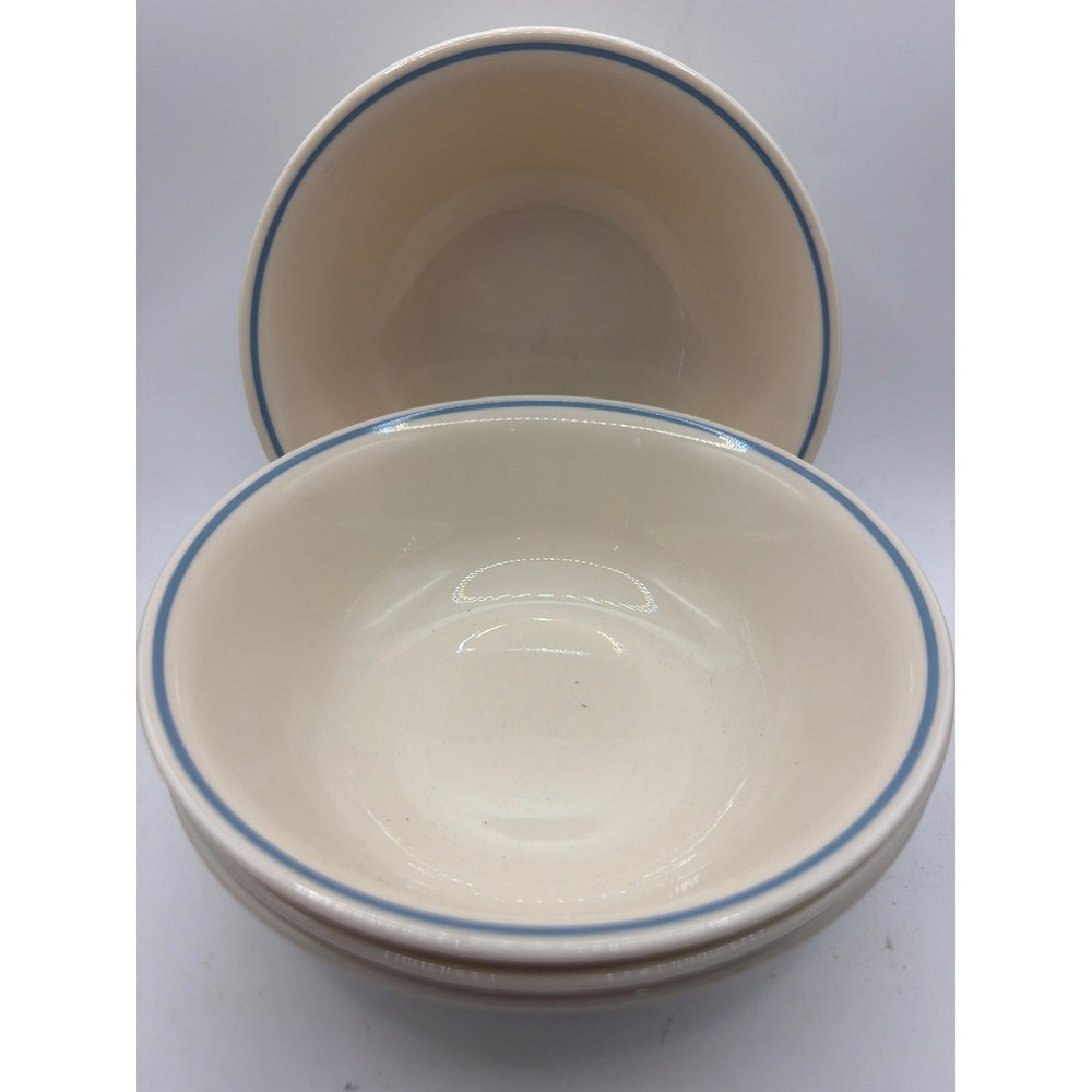 4 Corelle Blue Lily First of Spring Soup/Cereal Bowls 6.25" USA